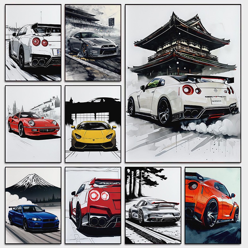 Luxury Lifestyle Cars - Poster da parete per supercar in
