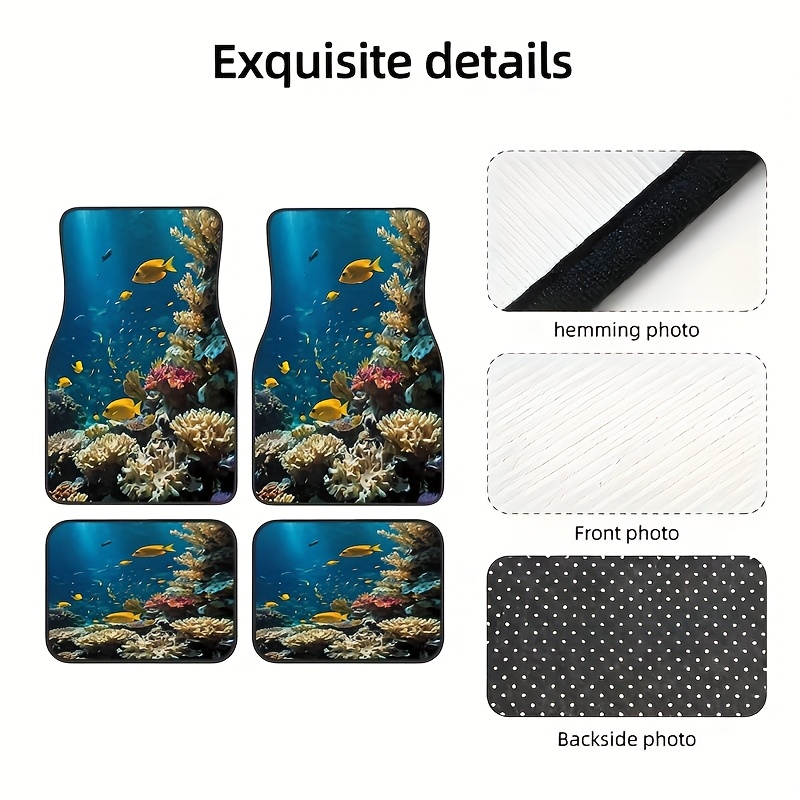 Luxury Lifestyle Cars - 4 Tappetini Universali per Auto con