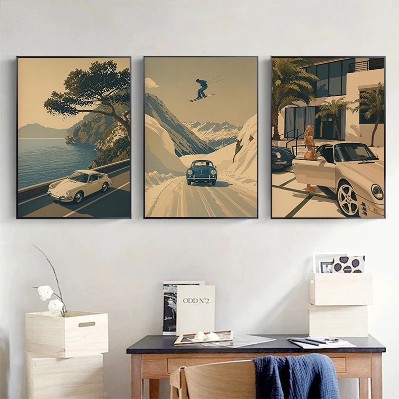 Poster di Viaggio Retrò di Lus - Luxury Lifestyle Cars recensione e prezzo
