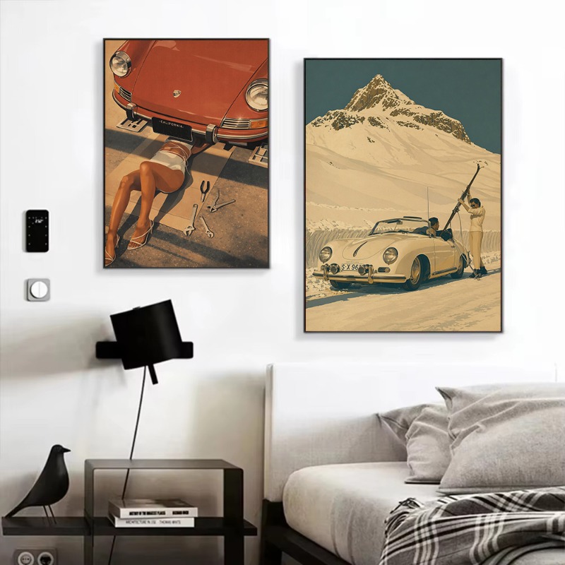 Poster di Viaggio Retrò di Lus - Luxury Lifestyle Cars recensione e prezzo