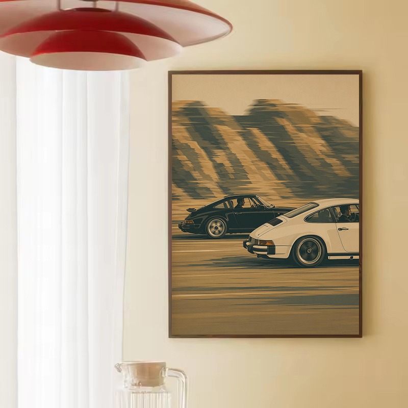 Poster di Viaggio Retrò di Lus - Luxury Lifestyle Cars recensione e prezzo