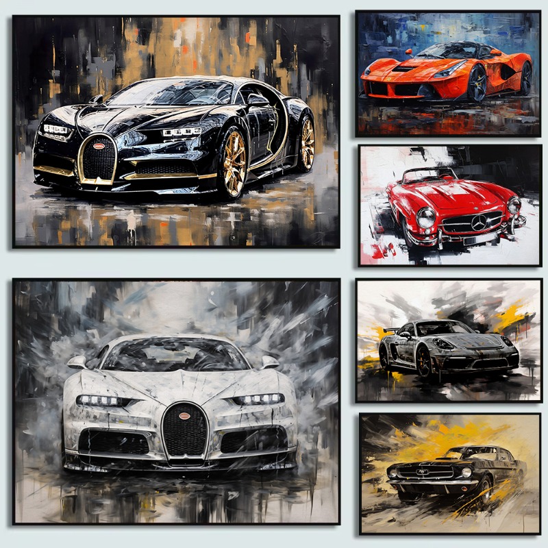 Pittura a olio vintage stile a - Luxury Lifestyle Cars recensione e prezzo