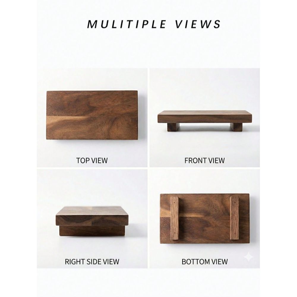Set di 2 Pezzi: Vassoio Decora - Wooden Serving Tray recensione e prezzo
